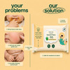 Pure Aura Baby Wipes - Doctor Recommended Pure Water Wipes With Aloe Vera 72 Pulls Pack Of 4