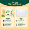 Pure Aura Baby Wipes - Doctor Recommended Pure Water Wipes With Aloe Vera 72 Pulls Pack Of 4