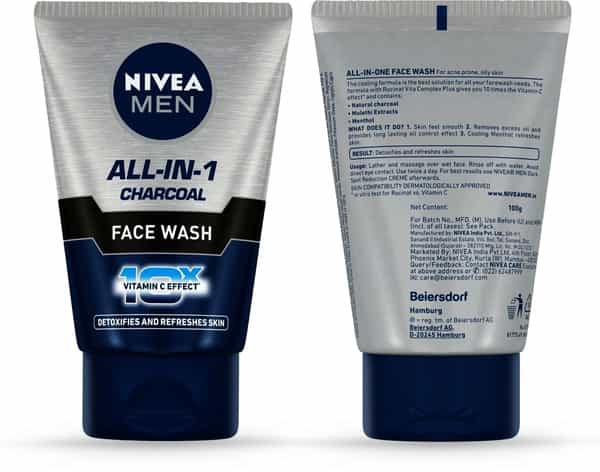 Nivea Men All In One Charcoal Facewash - 100G