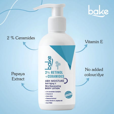 Bake 2% Retinol + Ceramide Body Lotion For Firm | Smooth Skin (200ml)