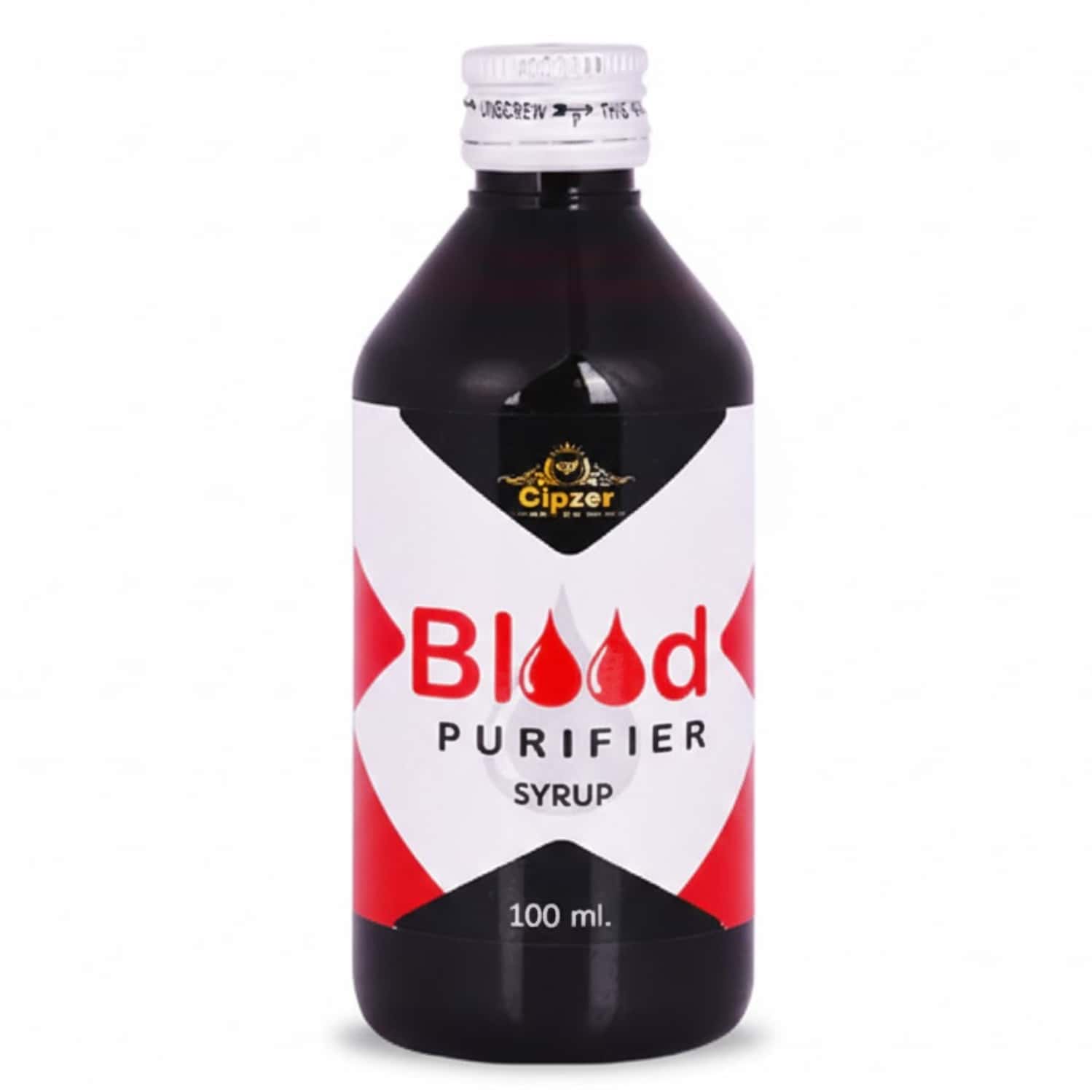 Cipzer Blood Purifier Syrup Purify Blood,manage Pimples, Boils, Acne, And Eliminate Toxins 100 Ml