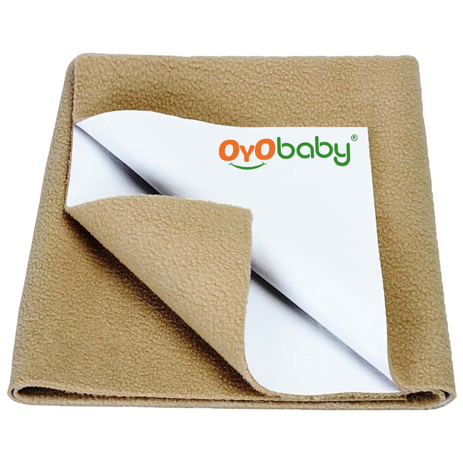 Oyo Baby Waterproof Bed Protector Baby Dry Sheet Small Beige (50 Cm X 70 Cm)