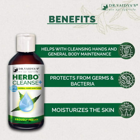 Dr. Vaidya'S Herbocleanse Hand Sanitiser - 200ml
