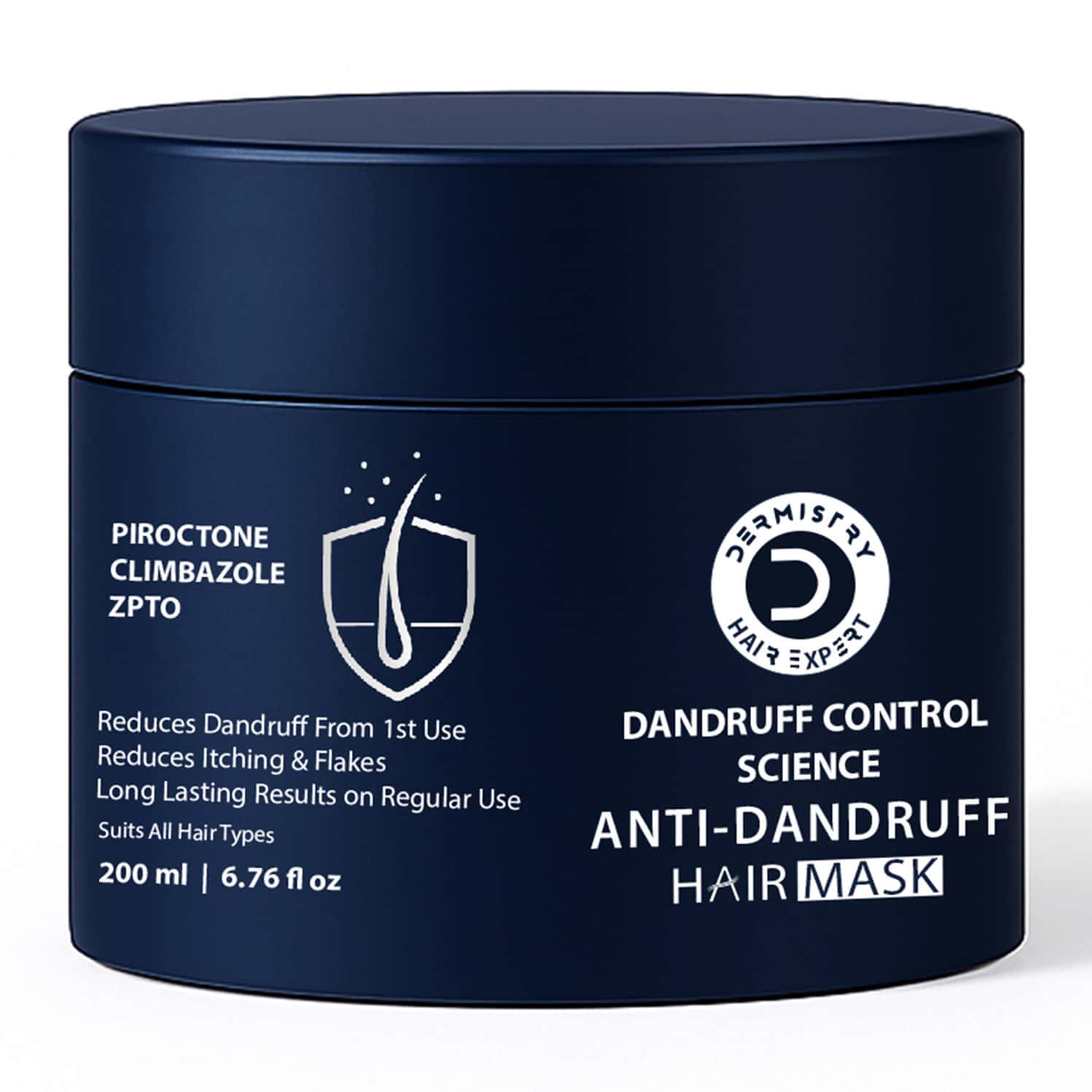 Dermistry Anti Dandruff Treatment Piroctone Climbazole & Zpto Hair Mask Flakes Dry Itchy Scalp 200ml