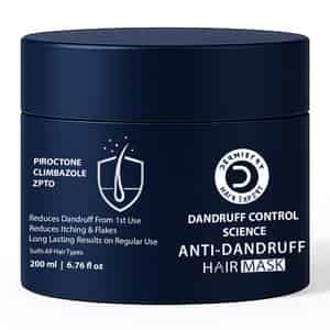 Dermistry Anti Dandruff Treatment Piroctone Climbazole & Zpto Hair Mask Flakes Dry Itchy Scalp 200ml