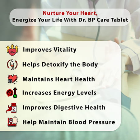Shuddhi Dr. Bp Care Ds | Maintain Heart Health | Helps Control Blood Pressure | 60 Tablets