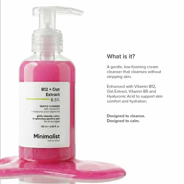 Minimalist B12 + Oat Extract 6.5% Cleanser 120Ml
