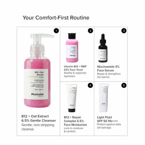 Minimalist B12 + Oat Extract 6.5% Cleanser 120Ml