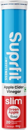 Suprfit Effervescent Tablets - Apple Cider Vinegar 20 Tablets Tube