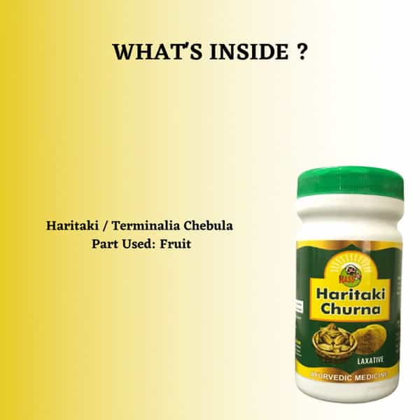 Hass Haritaki Churna Haritaki Powder Terminalia Chebula Fruit Powder (4X100 Gram)
