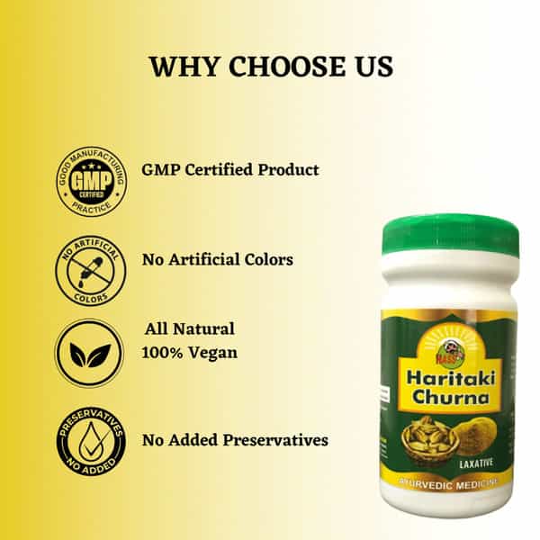 Hass Haritaki Churna Haritaki Powder Terminalia Chebula Fruit Powder (4X100 Gram)