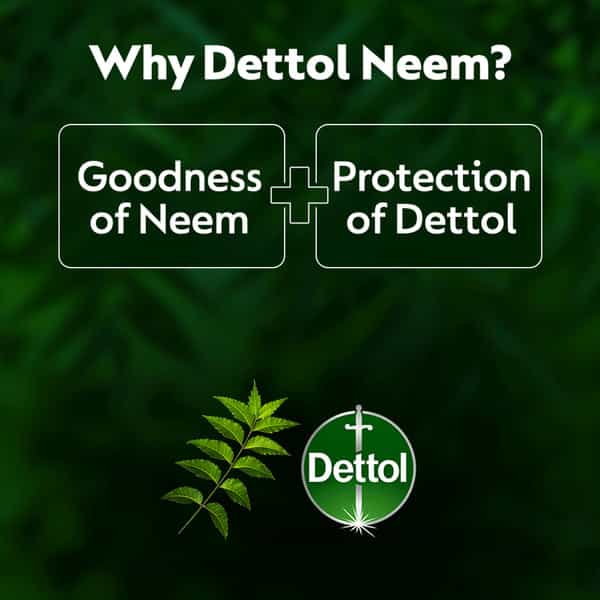 Dettol Neem Bathing Soap Bar | 75G (Buy 3 Get 1 Free)
