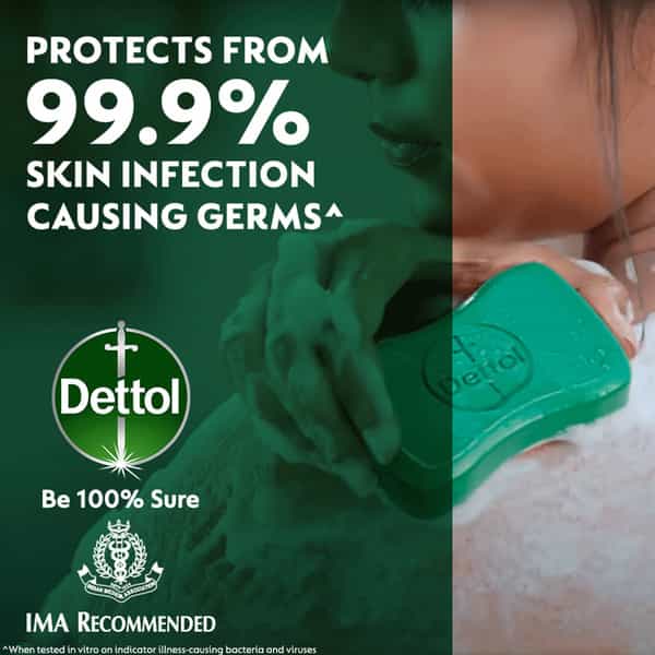 Dettol Neem Bathing Soap Bar | 75G (Buy 3 Get 1 Free)