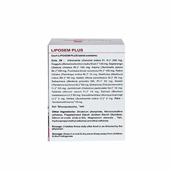 Kerala Ayurveda Liposem Plus Tablet - 100 Count