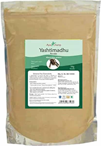 Ayur Champ - Pack Of 5 - Yashtimadhu Powder Licorice Powder - 1 Kg