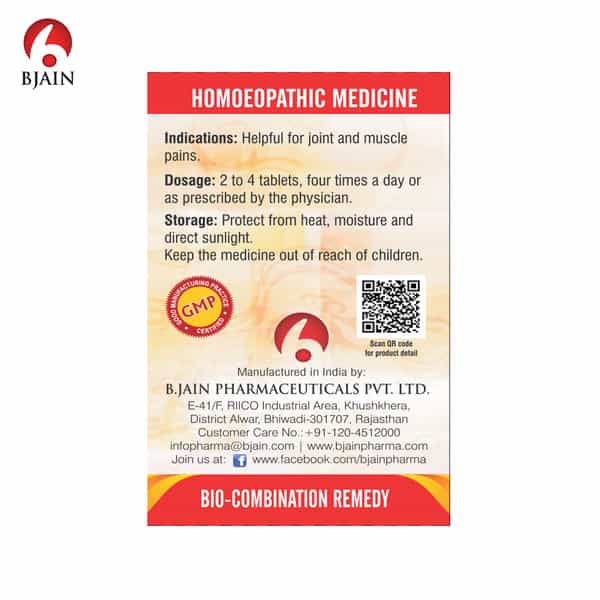 Bjain Bio-Combination No.19 (Arthralgia) Tablet - 25Gm