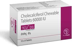 Tcu D3 Strip Of 8 Chewable Tablets