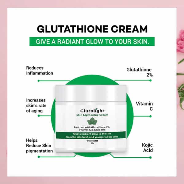 Glutalight Glutathione Skin Lightening/Brightening Combo Pack (Soap + Serum + Cream)