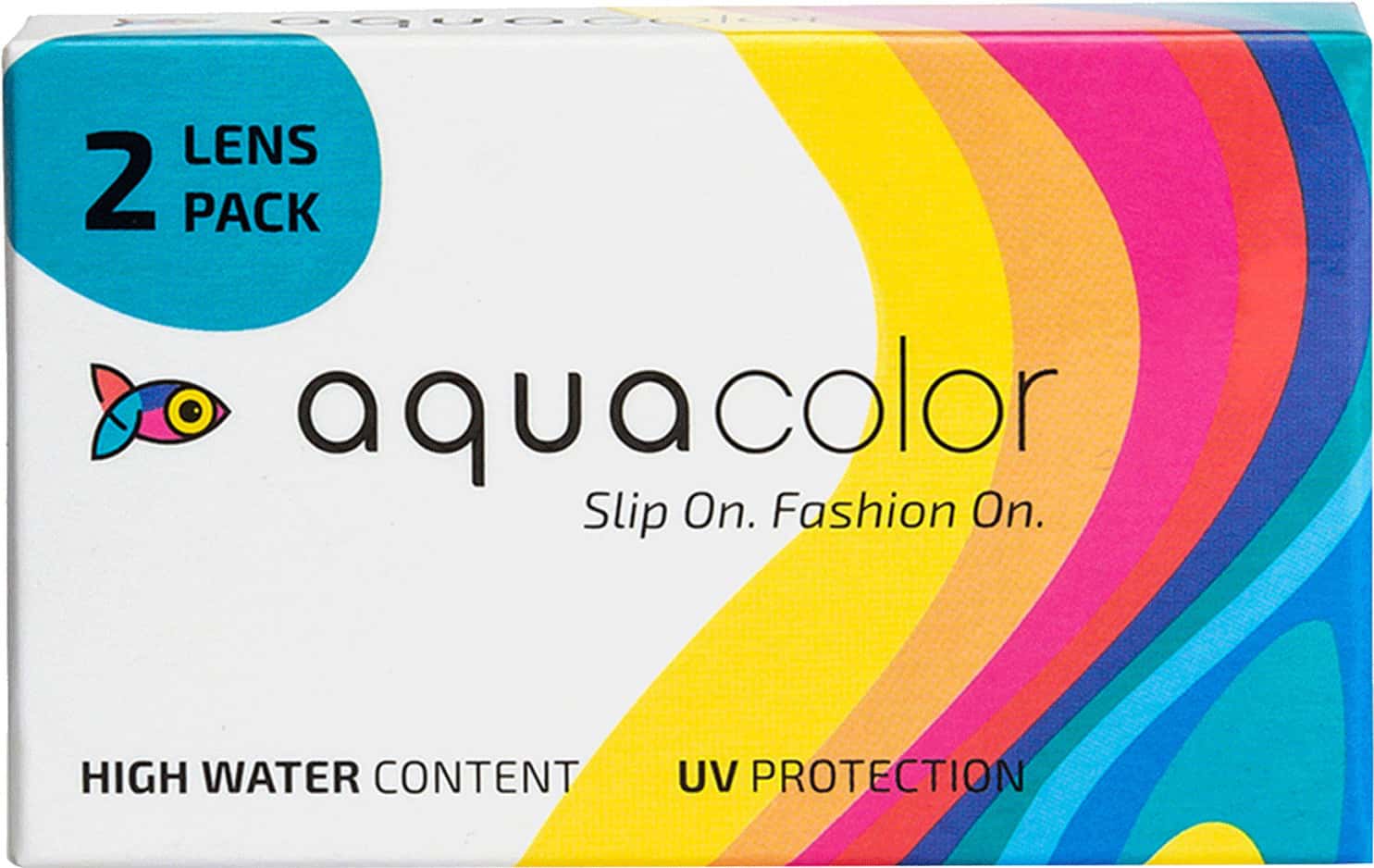 Aquacolor Ocean Blue Monthly Disposable Color Contact Lens (2 Lens/Box) (0)
