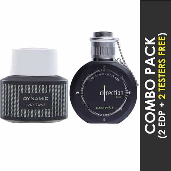 Maryaj Dynamic For Him Edp 100 Ml & Direction East Edp 100Ml For Men Pack Of 2