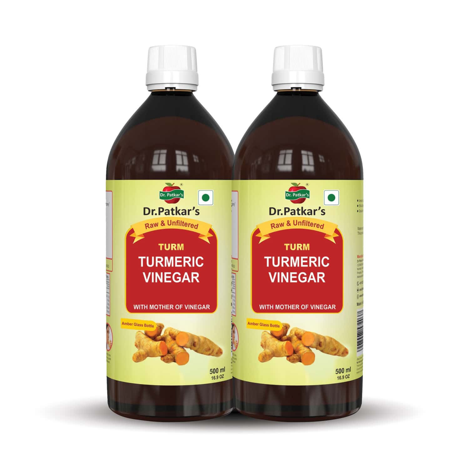 Dr. Patkar's Turmeric Vinear With Mother 1000 Ml
