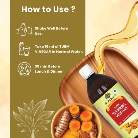 Dr. Patkar'S Turmeric Vinear With Mother 1000 Ml