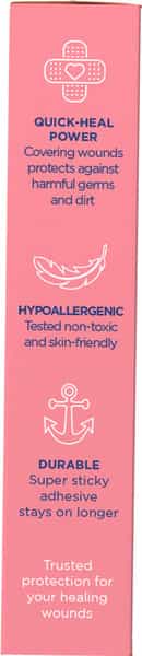 Ouchie Non-Toxic Printed Bandages - Pink - 20 Bandages