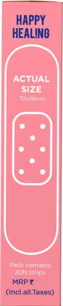 Ouchie Non-Toxic Printed Bandages - Pink - 20 Bandages