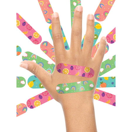 Ouchie Non-Toxic Printed Bandages Double Combo (40 Pack) - Ouchie X Muso & Limegreen