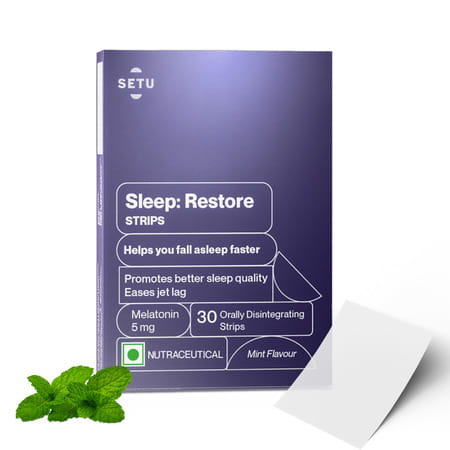 Melatonin 5mg - 30 Orally Dissolving Strips | Plant Based | Tasty Mint Flavor