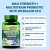 Vlados Himalayan Organic Probiotics 60b Cfu + 170mg Prebiotics + 24 Strains Supplement | Veg - 60n