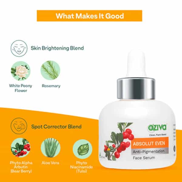 Oziva Absolut Even Anti-Pigmentation Face Serum 30 Ml | For Hyperpigmentation