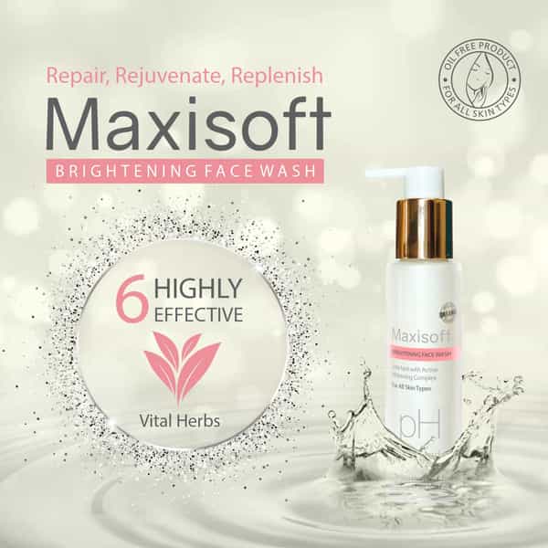 Maxisoft Brightening Face Wash | For All Skin Types | Bottle | 100 Ml | Pack Of 3
