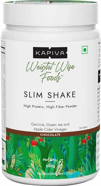 Kapiva Chocolate Slim Shake -Meal Replacement Drink Powered -500 Grams