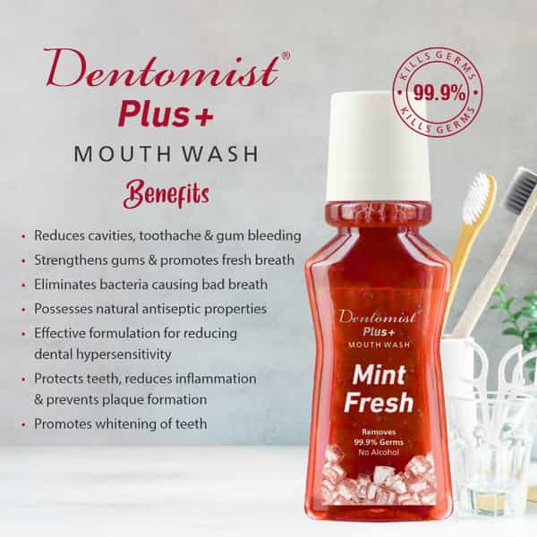 Dentomist Plus Mouth Wash 150 Ml ( Pack Of 2)