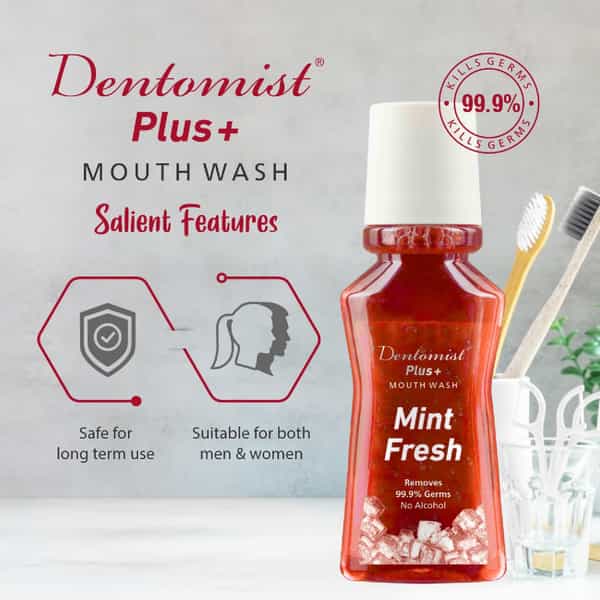 Dentomist Plus Mouth Wash 150 Ml ( Pack Of 2)