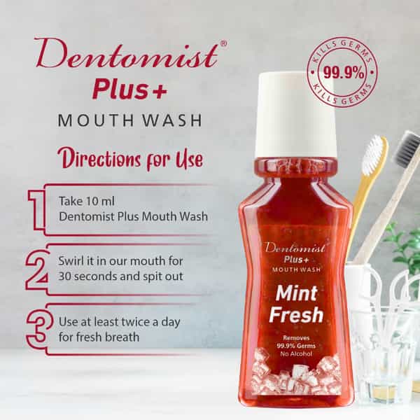 Dentomist Plus Mouth Wash 150 Ml ( Pack Of 2)