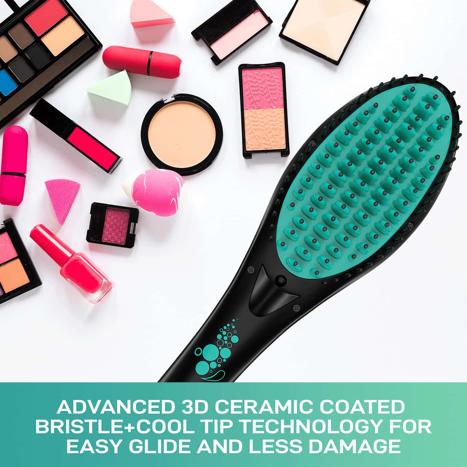 Buy SYSKA SALONFINISH KERATIN HBS200I HAIR STRAIGHTENER BRUSH (BLACK