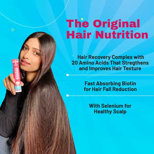 Chicnutrix Bounce - Hrc | Biotin | Selenium - Good Hair Day | Everyday - Raspberry