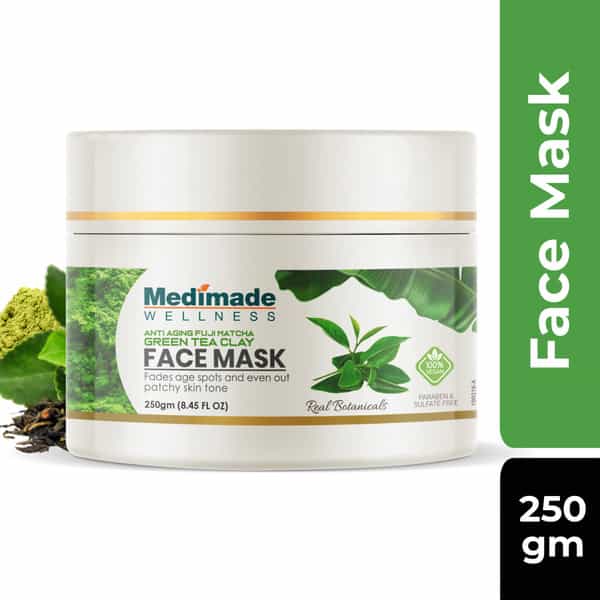 Medimade Anti Aging Fuji Matcha Green Tea Clay Face Mask - 250 Gm