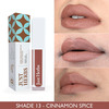 Just Herbs Ayurvedic Creamy Matte Long Lasting Liquid Lipstick . - Cinnamon Spice