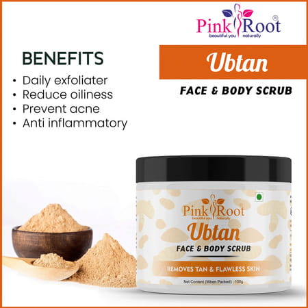 Pink Root Ubtan Face & Body Scrub 100gm