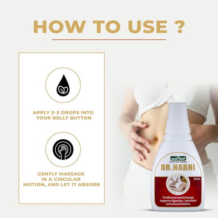 Jeena Sikho Dr. Nabhi/Navel Oil For Navel Care | Supports Healthy Digestion |15ml