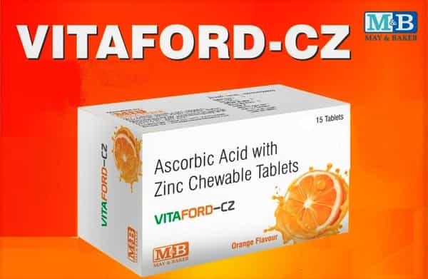 Vitaford Cz Orange Flavour Vitamin C Chewable Tablets Of 15