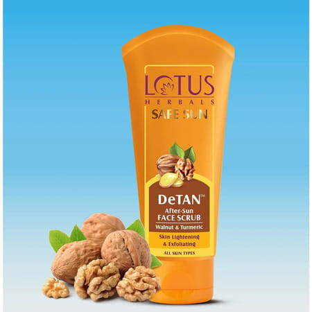 Lotus Herbals Safe Sun Detan After-Sun Face Scrub 100 G