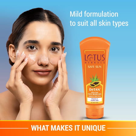 Lotus Herbals Safe Sun Detan After-Sun Face Scrub 100 G