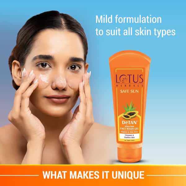 Lotus Herbals Safe Sun Detan After-Sun Face Scrub 100 G