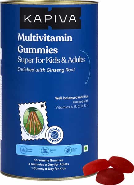 Kapiva Multivitamin Gummies With Vitamins And Minerals | Ayurveda For Kids And Adults - 30 Gummies
