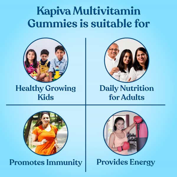 Kapiva Multivitamin Gummies With Vitamins And Minerals | Ayurveda For Kids And Adults - 30 Gummies