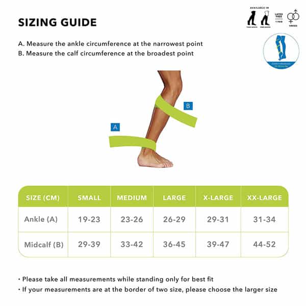 Sorgen Classique (Lycra) Medical Compression Stockings For Varicose Veins Class 2 Knee Length-Large